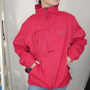 Red Old School Columbia Jacket